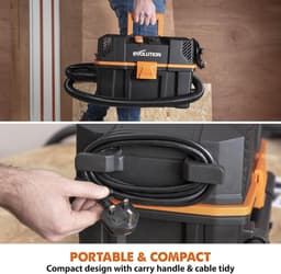 RFWR® Draagbare Nat en Droog Stofzuiger - 15L Capaciteit, Ideaal voor Werkplaatsen en Elektrisch Gereedschap — thumbnail 5