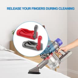 Schakelaar Vergrendeling - 4 Stuks - Geschikt Voor Dyson V15, V10, V11, V8, V7, V6 Absolute/Motorhead/V7 Allergy Hepa - Trigger - Onderdelen Steelstofzuiger - Accessoires - Rood, Grijs — thumbnail 4