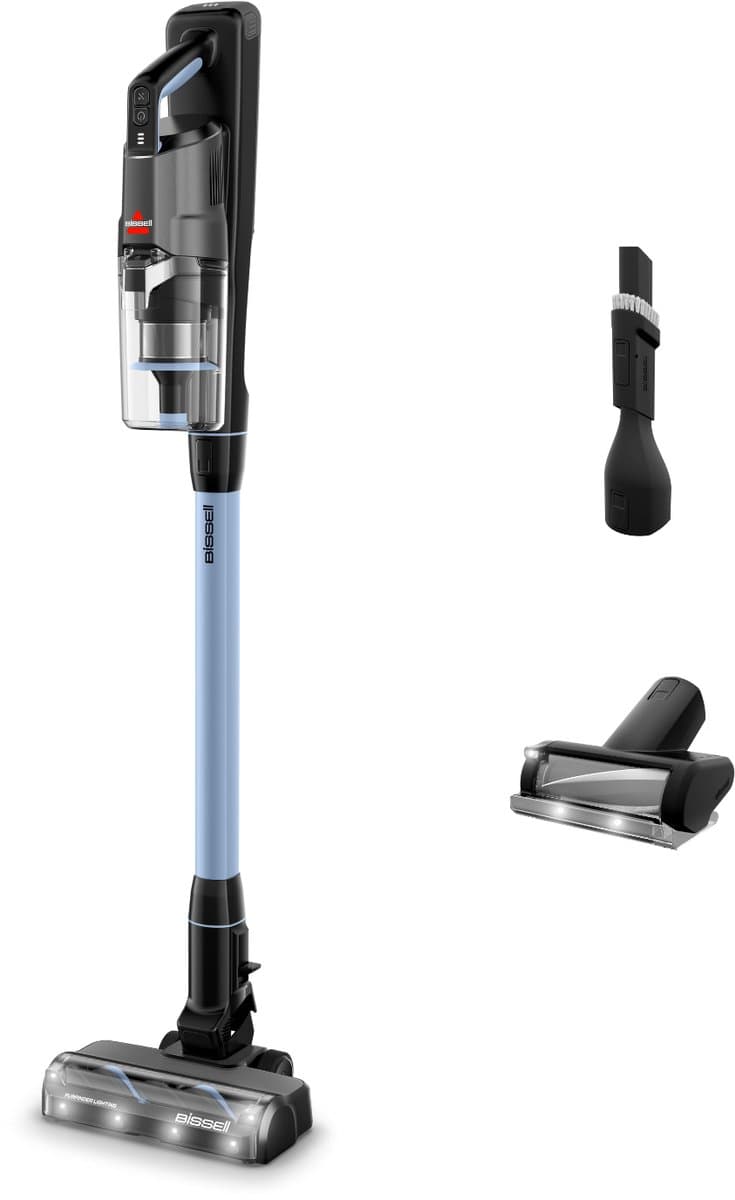 BISSELL PowerClean FurFinder Draadloze Steelstofzuiger - 200W Motor - 40 Min Gebruikstijd - Anti-klit Borstel - 2 in 1 Steel- en Handstofzuiger - Zelfstaand Design - HEPA-filter - LED-koplampen - Stick Vacuum Cleaner - Verwijderbare Batterij - 4090N — afbeelding 1