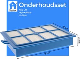 Kleanburg® - Geschikt voor AEG & Electrolux - Filter set van 2 stuks - S-Filter en Cascade - LX9 - PC91 — thumbnail 4