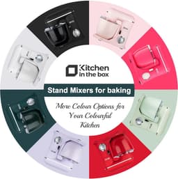 RFWR® Keukenmixer 1,5 liter met 10 snelheden en 2 mengkommen – Ergonomisch ontwerp voor dagelijks gebruik — thumbnail 5
