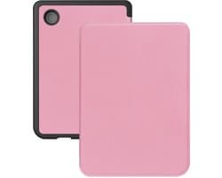 Hoes Geschikt voor Kobo Clara Colour Hoesje Bookcase Cover Hoes - Hoesje Geschikt voor Kobo Clara Colour Hoes Cover Case - Roze