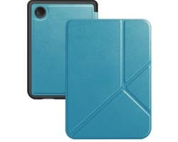 Hoes Geschikt voor Kobo Clara BW Hoesje Bookcase Cover Hoes Trifold - Hoesje Geschikt voor Kobo Clara BW Hoes Cover Case - Turquoise