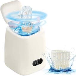 MKSS® Mini Wasmachine met Centrifuge - Voor Kleine Wasgoed - Meerdere Programma's - Wit — thumbnail 1