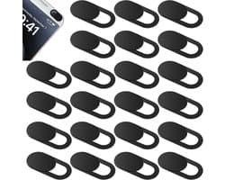 Webcam Cover - 22 stuks - Privacy schuifje - Bedek Webcam - Camera Cover - Webcam Schuifje - Privacy webcam covers - Camera blocker - Privacy webcam covers geschik - Geschikt voor Laptop, Tablet en Telefoon - Ultra-thin - Zwart