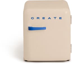 CREATE - Koelkast in retrostijl - Zand - Handvat Kobaltblauw - FRIDGE RETRO 48L — thumbnail 1