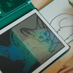 BEAU by Bo Kidywolf Kidydraw Mini Tekenboek met LCD-scherm Dieren + Refill Once upon a time & Animals — thumbnail 4