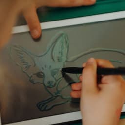 BEAU by Bo Kidywolf Kidydraw Mini Tekenboek met LCD-scherm Dieren + Refill Once upon a time & Animals — thumbnail 5