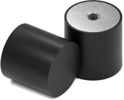 Rubbermagazijn - Trillingsvoet Type E 50x20mm - M10 - Set 10 stuks — thumbnail 2