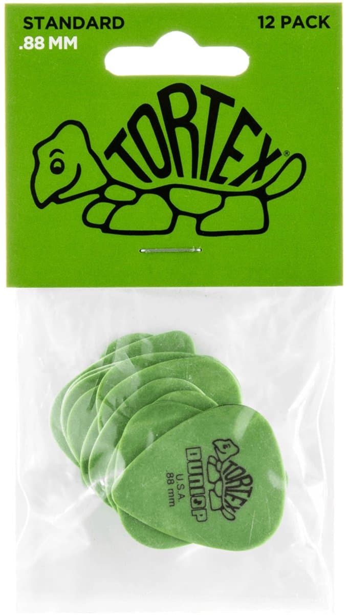 Dunlop Tortex Standard .88 Plectrum 12-Pack groen - Plectra — afbeelding 1