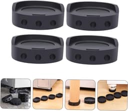 Schokdempers voor wasmachine/droger - Set van 4 - Extra dik - Stapelbaar - Antislip meubelbeschermers - Schokdempers voor wasmachine - Beugels voor wasmachine - Voeten voor droger - Extra sterke antislipvoeten - Schokabsorberende beschermers - — thumbnail 2