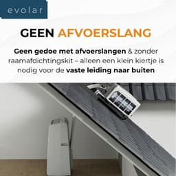 Evolar Mobiele Split Airco Zonder Afvoerslang - 4-in-1 - 12000BTU - met Luchtontvochtiger - Voor Slaapkamer - WiFi - Zonder Afvoer / Slang - EVO-SAP12CHW — thumbnail 4