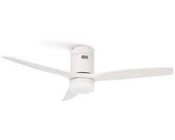 CREATE - Plafondventilator silent 40W - M Ø132 cm - Met Wifi - Met Afstandsbediening - 6 Snelheden - Timer - Zomer/Winter functie - Wit - WIND CALM — afbeelding 1