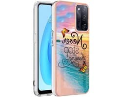 Allecto Plus - Beschermhoes voor Xiaomi 11 Lite 5G NE/Mi 11 Lite (4G/5G) - Elegant design - Schokbestendig - Flexibel en slank - Zachte siliconen rubberen bumper - Vlinderdroompatroon - Stevig hoesje met patroon - Beschermende cover met patroon.