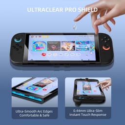 PlayCool 18-in-1 Bescherm & Race Kit – Accessoirebundel voor Nintendo Switch 2 – Beschermhoes, Screenprotectors, Thumb Grips, Joy-Con Siliconen Covers, Stuurset, Controller Grip set & Straps — thumbnail 11