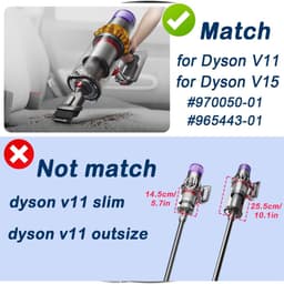 1 Dyson V10 reserveonderdelen, compatibel met Dyson V10 (SV12) Cyclone Absolute/Total Clean/Animal, hoogwaardige kunststof stofzuigerbak met een inhoud van 0,2 gallon, goed sluitend deksel, trouw aan het origineel — thumbnail 4