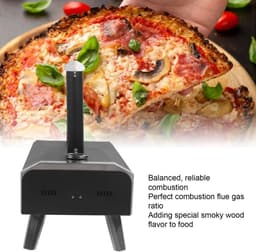 Ohana DT - Pizzaoven - Pizza Oven Buiten - Draagbaar - Houtgestookt - RVS - Tot 540C - Voor De Liefhebbers Van Italiaanse Pizza — thumbnail 4