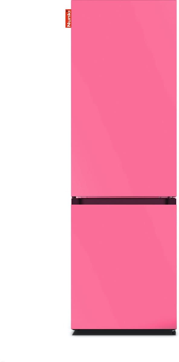 NUNKI LARGECOMBINF-FBUB Combi Bottom Koelkast, D, 182+71l, Bubblegum Pink Satin Front — afbeelding 1