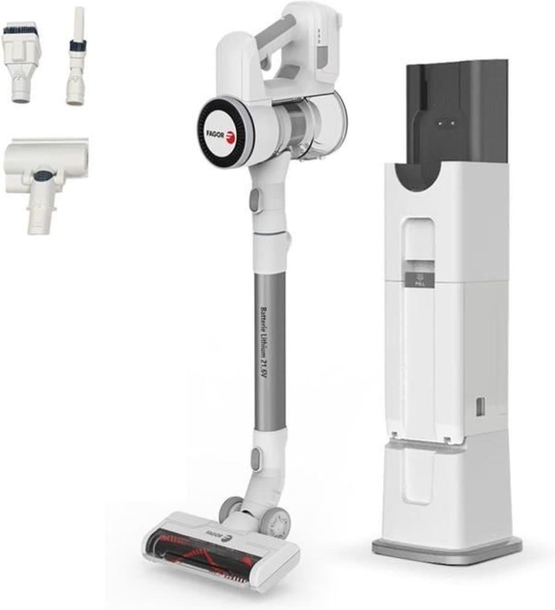 2-in-1 draadloze steelstofzuiger - FAGOR - FG6415 - 300W - Met zelfreinigende voet - Flexibele buis - 3 snelheden - 60 min. batterijduur — afbeelding 1