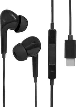 Nuvance Oortjes met Draad - USB-C Aansluiting - Oordopjes met Draad - In-Ear Oortjes met Draad en Microfoon - Zwart — thumbnail 1