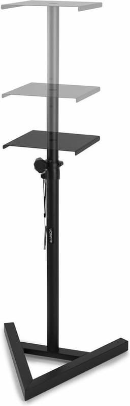 Speaker standaard - Vonyx SMS20 speakerstandaard voor studio monitor speakers - Hoogte max. 115cm - Set van 2 - Zwart — thumbnail 2