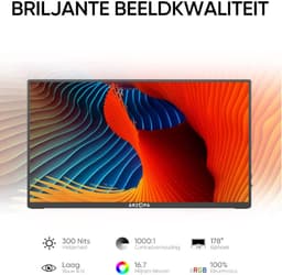 Arzopa Portable Monitor – A1 - Portable USB-C Monitor - 15.6 inch - 2023 - Full HD - Extra dun - 60Hz - PS5 - Xbox - PC - Laptop — thumbnail 3