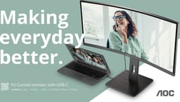 AOC CU34P3CV - Ultrawide Curved QHD VA 100Hz Monitor - 34 Inch — thumbnail 5