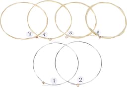 *** Set van 6 Gitaarsnaren voor Klassieke Akoestische Gitaar - Stalen Snaren - 6 Snaren - van Heble® *** — thumbnail 1