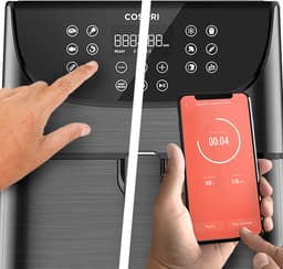 Cosori XL Airfryer - Heteluchtfriteuse 5.5 liter - Inclusief Spiezenrek en 5 Spiezen - met App Connectie – Zwart — thumbnail 20