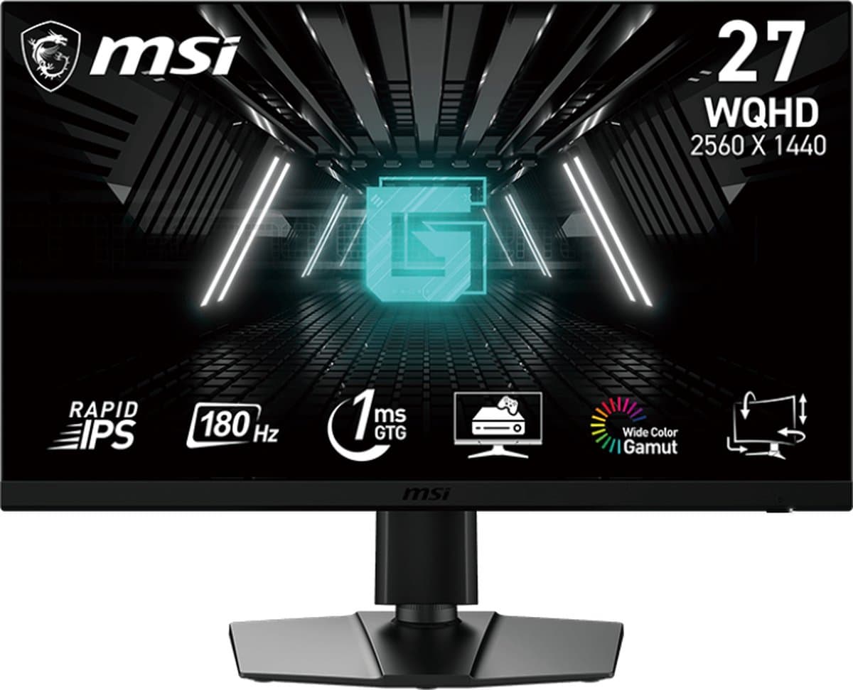 MSI G272QPF E2 - WQHD Gaming Monitor - Rapid IPS - 180Hz - 27 Inch — afbeelding 1