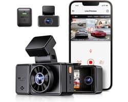 Spraakgestuurde Dash Cam met Parkeerbewaking - Full HD - Nachtzicht - Geschikt voor Vrachtwagens - 170-graden Weergave