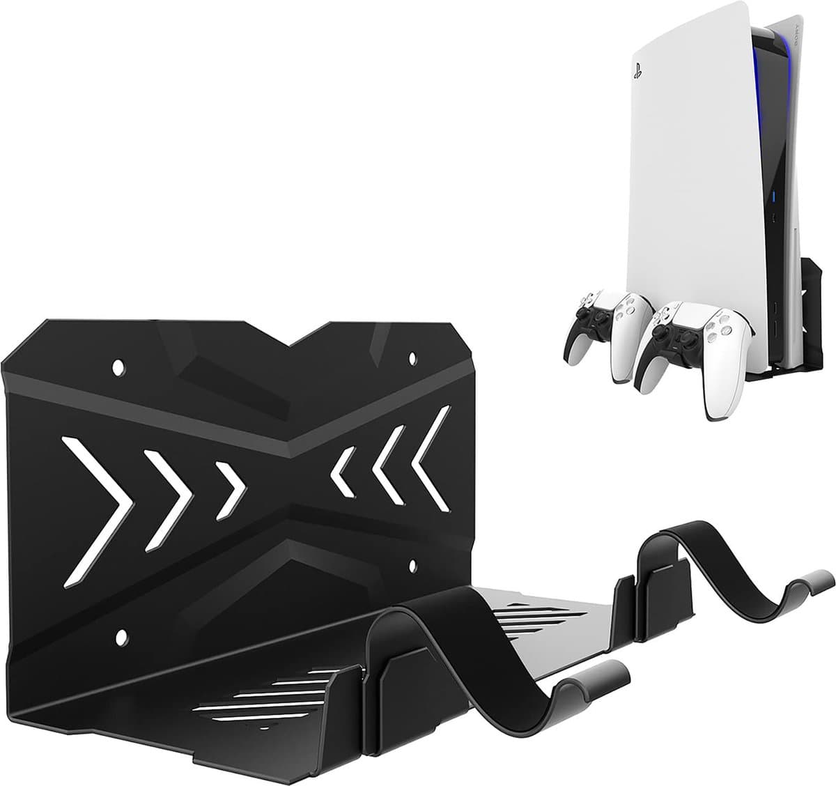 YONO Muurbeugel geschikt voor Playstation PS5 - Wall Mount - Houder DualSense Controller - Accessoires - Zwart — afbeelding 1