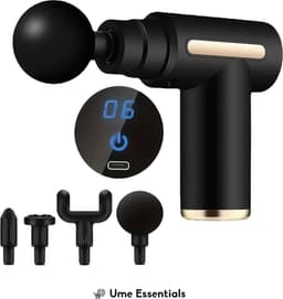 Ume Essentials - Massage Gun - Professioneel en Krachtig - Massage Apparaat - Draadloos - Fitness - Zwart — thumbnail 1