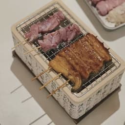 Japanse mini-BBQ 16cm x 9cm - Mini Grill - Tafel Grill - Aziatische mini barbecue met RVS rooster — thumbnail 3
