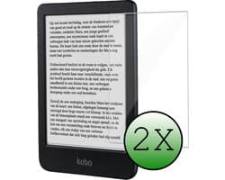 Screenprotector - 2 Stuks Geschikt voor Kobo Clara BW - Extra Sterk - Beschermglas - Gehard Glas - Tempered Glass - Screen Protector