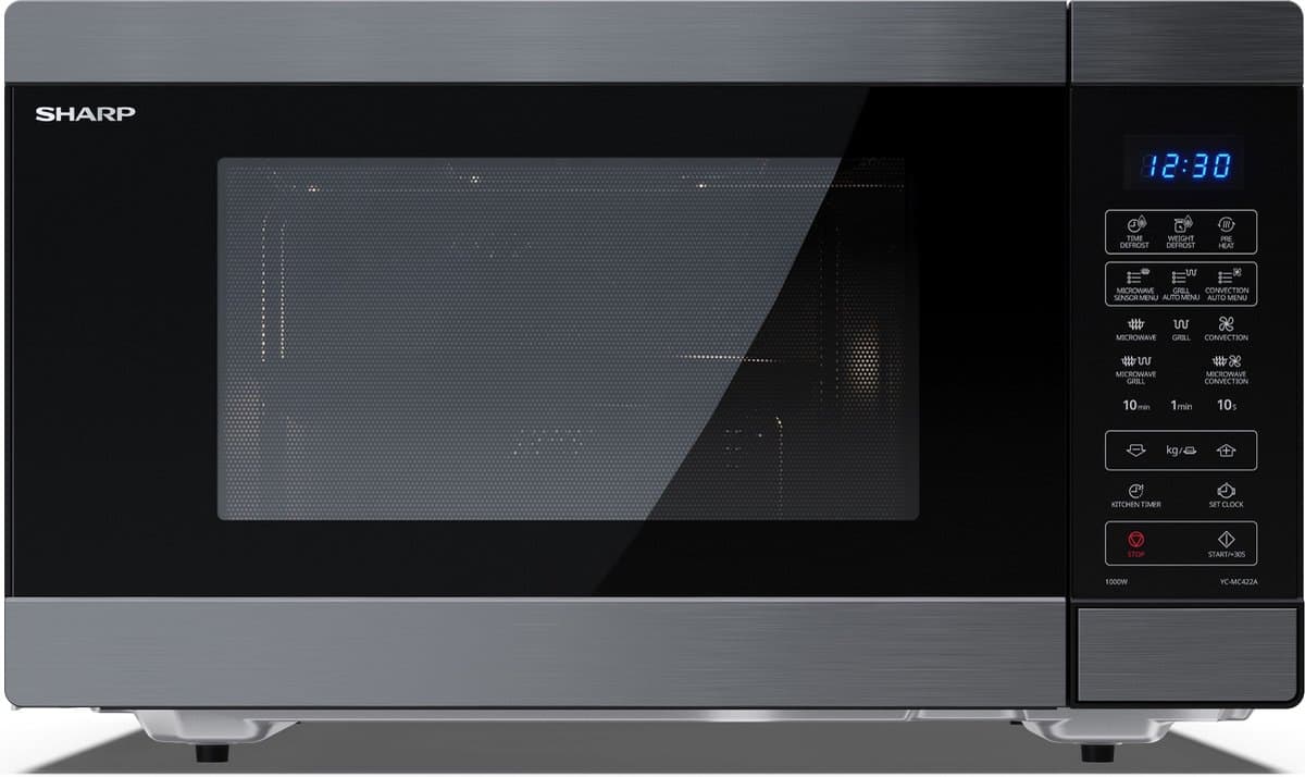 Sharp YC-MC422AE-SB combimagnetron met grill en heteluchtoven - 1000W - 42 liter - zwart — afbeelding 1