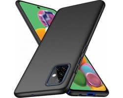 Luxe Siliconen Hoesje Geschikt Voor Samsung Galaxy A71 4G/5G - TPU Backcover Back Bescherm Hoes Cover Case - Telefoonhoesje Met Volledige Achterkant & Zijkant Protection - Beschermhoes - Optimale Bescherming Tegen Krassen & Stoten - Mat Zwart