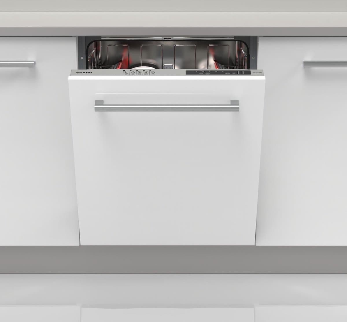 Sharp QWNI14I47EXEU - inbouw vaatwasser - volledig geïntegreerd - 60 cm — afbeelding 1