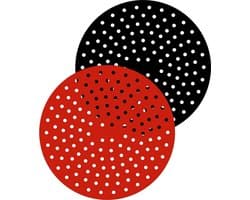 IMLI Airfryer Siliconen Pads - Accessoire voor heteluchtfriteuse - Herbruikbaar - 22,8cm - 2 stuks