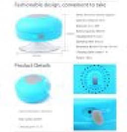 Piu Forty Bluetooth Waterproof Speaker rubber finished hands free call – Pink or Green — thumbnail 4