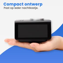 Eagle Wekkerradio - Digitale Wekker - met Dimbaar Display, Temperatuur en Dual USB — thumbnail 4