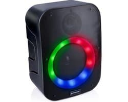 Dunlop Bluetooth Speaker - 1200 mAh - Koppelbaar - Met Licht - Zwart