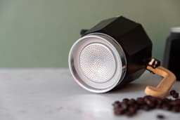 La Cafetière Venice Aluminium espressomaker met koelblijvende handgreep en knop — thumbnail 3