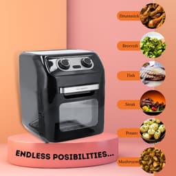 Just Perfecto 12-in-1 Airfryer Oven XXL 12l - 1800W - Inclusief 7 Accessoires - RVS - Heteluchtfriteuse Oven - 12 Programmas - Braden, Grillen, Bakken, Roosteren én Frituren En Meer - Ideaal Kerst En Nieuwjaar geschenk! — thumbnail 4