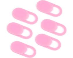 GBG Webcam Cover - Privacy schuifje - Bedek Webcam - Geschikt voor Macbook, Laptop, Tablet & Telefoon - Roze - 6 stuks