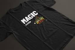 Shirt - Magic potion - Wurban Wear | Grappig shirt | Dieet | Unisex tshirt | Fast food | Airfryer | Sport | Verwenpakket | Wit & Zwart — thumbnail 3
