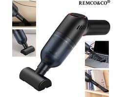 Compacte Krachtpatser - Multifunctionele Mini Stofzuiger Incl. 3 Opzetstukken, USB Oplaadbaar, voor Auto, Laptop & Meer - Afmetingen 25,5x17x7,5 cm