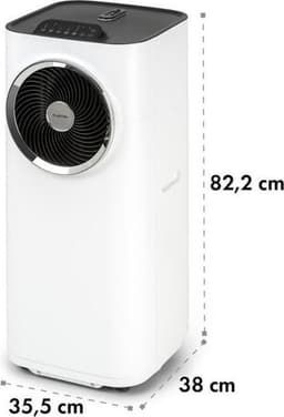 Klarstein mobiele airconditioner met luchtafvoerslang, 5-in-1 airconditioner, ventilator, luchtontvochtiger, luchtreiniger & nachtmodus, app-bediening, kleine & draagbare airconditioner voor thuis & op kantoor, 12000 BTU,4 kW voor 56 m² 50 dB — thumbnail 5