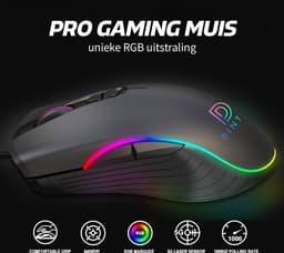 DINTO® Gaming Muis S103 - Optische - 6400 DPI - RGB - Game Muis — thumbnail 6