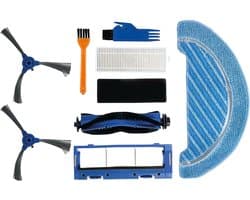 PARTS4® Robotstofzuiger vervangingsset geschikt voor Cecotec Conga 1090 serie | 9-delige set met middenborstel, zijborstel (2 x), HEPA filter, schuimfilter, borstel, borstelbescherming & kam